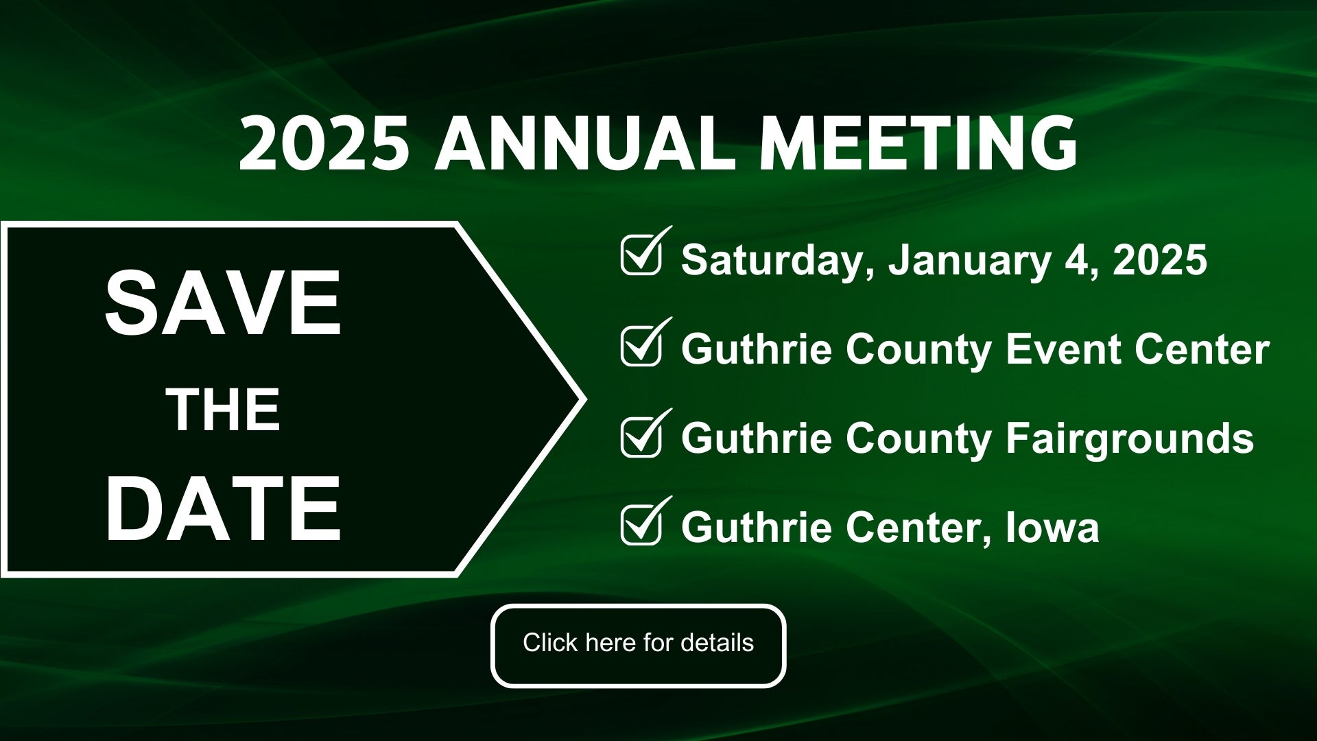 Annual Meeting Save the Date