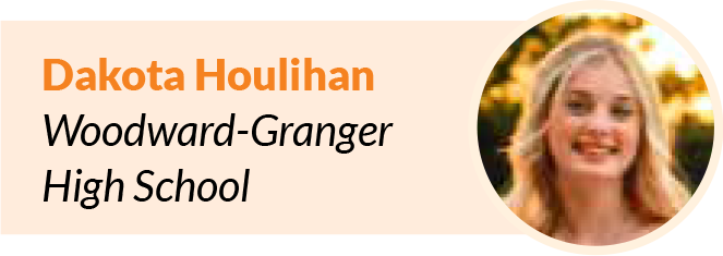 Dakota Houlihan - scholarship winner