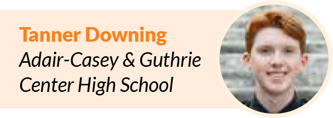Tanner Downing - scholarship winner